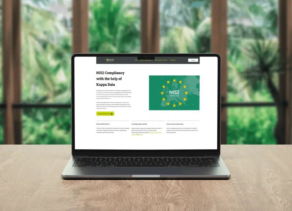 website mockup NIS2 Kappa Data